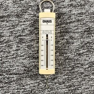 Vintage Ohaus 500 Gram Spring Scale Hanging Balance Lab Science USA 1970s 1980s